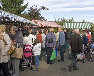  The first farmers' market in full swing